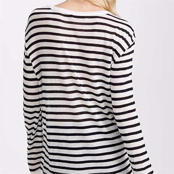 Alexander Wang Lightweight Striped Sweater Linen Blend - Picture 6 of 11